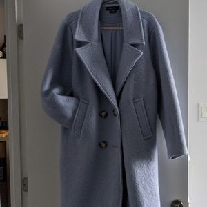 Boiled wool-style coat